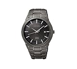 Seiko Men's Black Ion Finish Solar Calendar Dress Watch