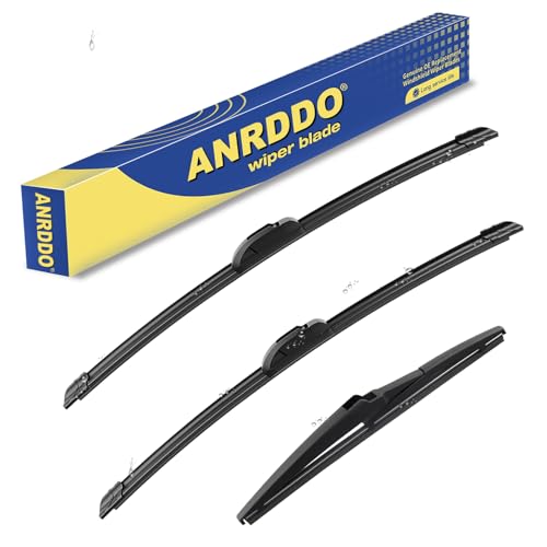 Image of 3 wipers Replacement for 2011-2015 Kia Sorento 2010-2019 Soul 2015-2019 Soul EV, Windshield Wiper Blades Original Equipment - 24 inch+20 inch+11 inch (Set of 3) U /J HOOK