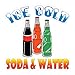 Ice Cold Soda and Water Concession Restaurant Food Truck Die-Cut Vinyl Sticker 10 inches