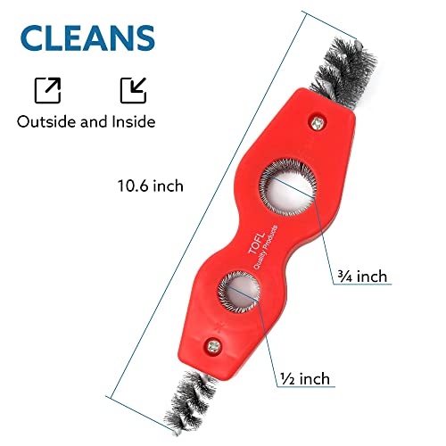 Tofl 4-In-1 Copper Pipe Cleaner | For Pipe Fittings And Tubing | Preps Pipes For Soldering #TOP2