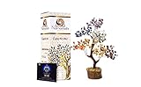 Seven Chakra Crystal Tree Crystal Stone Bonsai Tree Gemstone Money Tree– Bring in Joy & Goodluck ~...