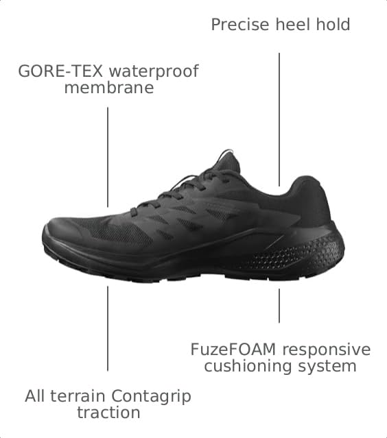 Image of Salomon Men's Alphaglide Gore-Tex Waterproof Trail Running Shoes