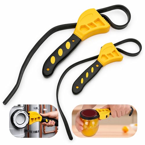 Homentry 2-Pack Heavy-Duty Strap Wrench