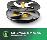 Philips Premium Airfryer XXL, Fat Removal Technology, 3lb/7qt, Rapid Air Technology, Digital Display, Keep Warm Mode, 5 Cooking Presets, HomeID App, Family Sized, Black (HD9650/96)