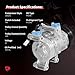 PHOBOOS A/C Compressor with Clutch Compatible with Mazda 3 2004-2009, 3 Sport 2009, 5 2006-2010, L4 2.0L/2.3L. Fast Cooling, Low Noise, Easy Installation, Ref.CO-10759C, 58463