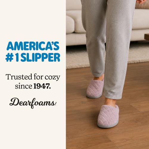 Image of Leslie Terry Clog House Shoes with Memory Foam, Indoor Slippers with Wide Widths