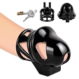 Eichelkäfig Chastity Cage Herren Set BDSM Keuschheitskäfig Eichel Bondage Penis Käfig mit 9 Größen Penisring Atmungsaktiver Cock Cage Erwachsene Sexspielzeug SM Fetisch Extrem Penis Fesseln Sex Toyset