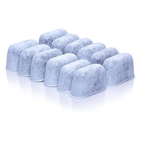 12 Water Filters for Cuisinart Coffee Makers - Fits all Cuisinart Coffee Brewers - Replacement Charcoal Water Filters for Cuisinart Cover