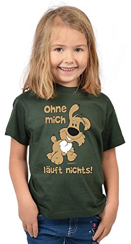 Lustiges Hunde Sprüche Kinder T-Shirt Mädchen : Ohne Mich läuft Nichts!...