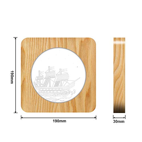 Preisvergleich Produktbild Beauty Dragon Acryl Nachtlicht Tischlampe Schalter Steuerung Gravur Licht Kinderzimmer Dekoration Raumschiff