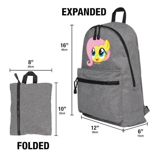 My Little Pony: Friendship Is Magic Fluttershy Face Lightweight Backpack for Work School Daily Use Packable for Travel4