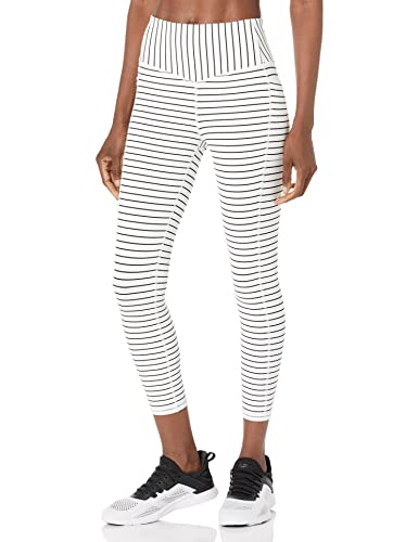 Skechers Women's Go Walk High Waisted 7/8 Legging, White Stripe, 3X-Large #TOP16