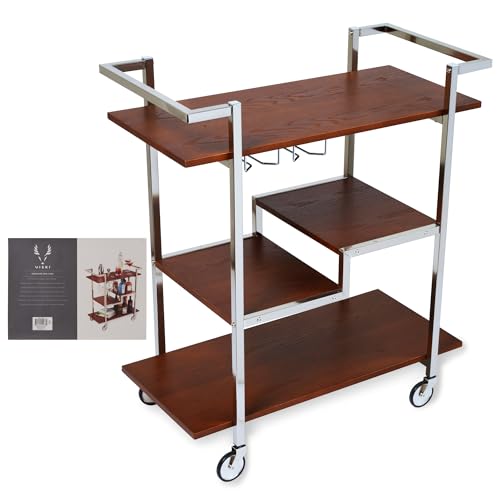 Carrito de vino para espacios pequeños mueble bar de cócteles interior Viski 8