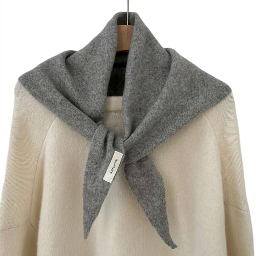 Generisch Woll Dreieckschal Gestrickter Dreieckschal Damen Kopftuch Multifunktionaler Warmer Gestrickter Schal