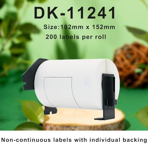 Molabel - 6 rolls DK-11241 shipping label Compatible with Brother, 102mm x 152mm, 1200 Brother QL label printer - Image 3