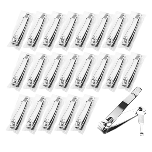 Coupe-ongles lot de 50 en acier inoxydable pour hôtel homme et femme 6,8 cm