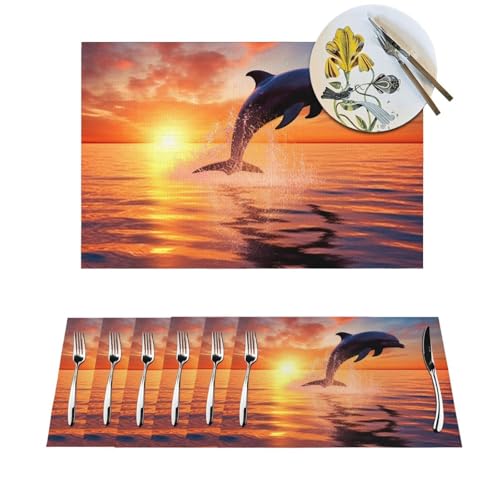 Sets de table antidérapants en PVC lavables pour cuisine et table basse - 2