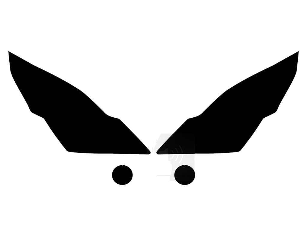 Rvinyl Headlight Tint Covers Compatible with Infiniti G37 2010-2013 (Sedan) - Blackout Smoke