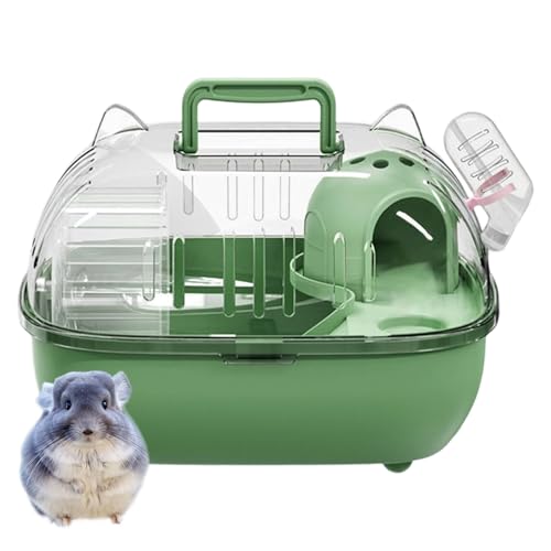 Sac de transport pour hamster, caisse de sortie portable – Étui de voyage portable pour souris, lapins, rongeurs, lézards, transports, voyages courts,...