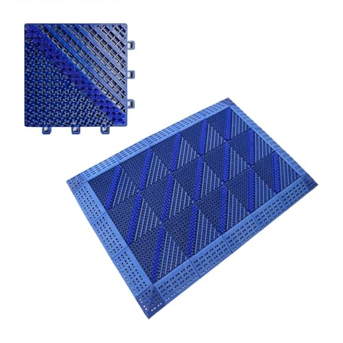 Tapis de sol antidérapant extérieur imperméable et épais bleu - 2
