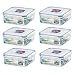 Produktbild Lock & Lock HPL823 Frischhaltebox, quadratisch, 870 ml, 6 Stück
