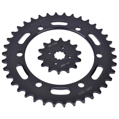 Pignon 520 14T 38T anti-bruit de chaîne pour moto CBR250 2011-2013