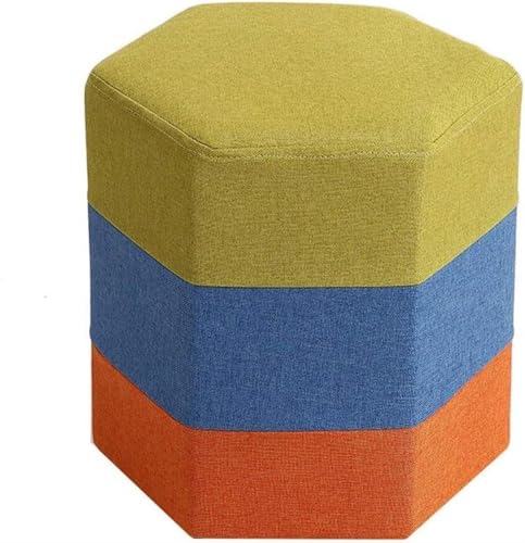 Tabourets hexagonaux rembourrés : la solution d'assise d'appoint confortable et compacte
