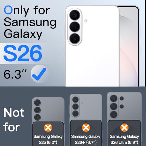 Image of JETech Privacy Tempered Glass Screen Protector Guard for Samsung Galaxy S26 with Camera Lens Protector, Anti-Spy, Easy Installation Tool, Fingerprint ID Compatible, 2-Pack Each