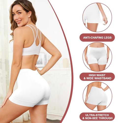 UUMIAER 3 Pack Slip Shorts for Under Dresses, Anti Chafing Women Boyshort Shapewear Yoga Biker Shorts by UUMIAER - Image 5