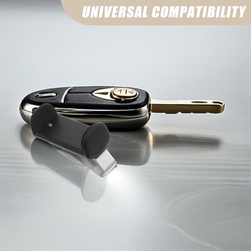 Soporte de mando garaje y clip para visera coche universal robusto 3