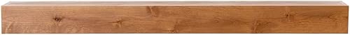Modern Ember Tipton - Estante flotante de madera de aliso de 48 pulgadas para chimenea  Color cereza - Estante de madera con nudos y grano natural