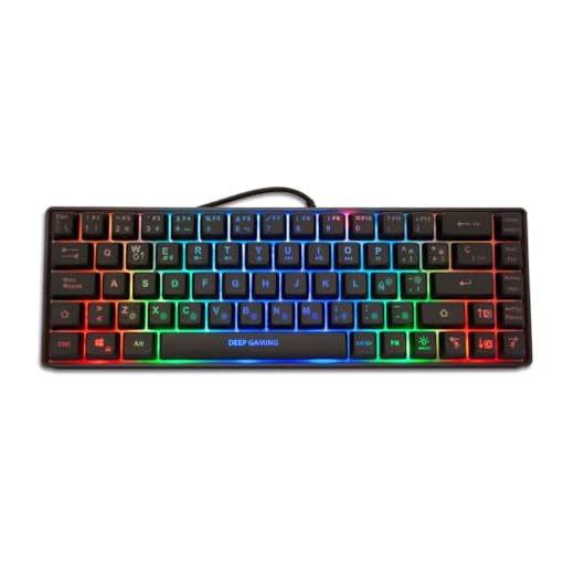 Teclado 65% RGB compacto para gaming