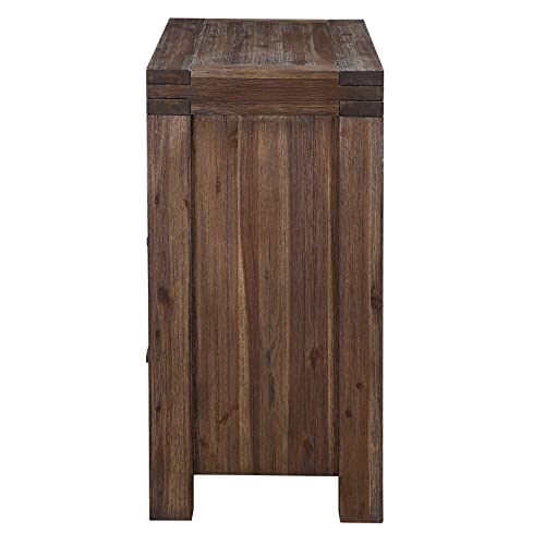 Modus Furniture Meadow Solid Wood 2-Drawer Media Chest, Brick Brown #TOP5