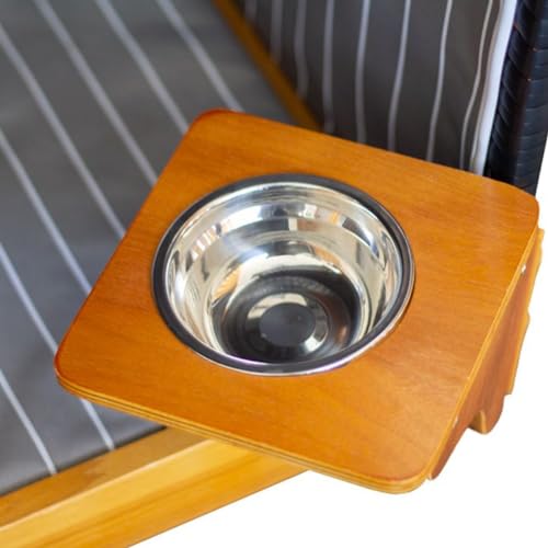 Sterngraf Hunde-Strandkorb mit Gravur zB Schild Pfoten (Name), personalisiertes Edelstahlschild, Hundekorb/Hundebett schwarz-grau