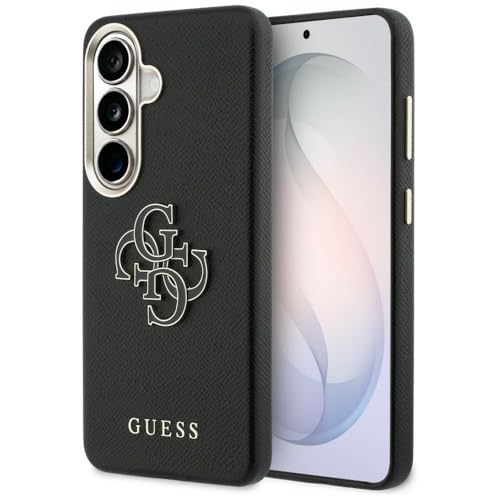 CG MOBILE Guess Grained Grand logo 4G en métal pour Samsung Galaxy S26 Ultra (noir)