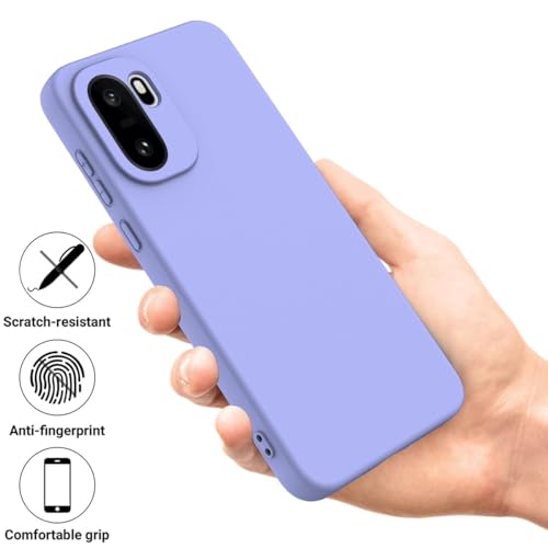 Image of DIZORO Compatible with Oneplus 15R 5G Back Cover with Upgraded Square Edges for Camera Protection Shockproof Flexible Matte Liquid Silicone Mobile Phone Case (nEW Purple)