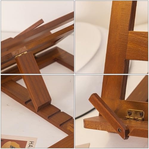 Soporte de lectura en madera elegante para libros de cocina y recetas en tu hogar 8