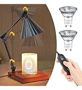 HUIJUTCHEN Dimmable Candle Warmer Lamp for Jar Candles, Height/Angle/Brightness Adjustable 2H/4H/...