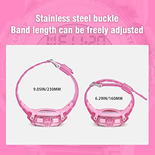 Image of Kids Watch,Boys Watch for 3-15 Year Old Boys,Digital Sport Outdoor Multifunctional Chronograph LED 50 M Waterproof Alarm Calendar Analog Watch for Children with Silicone Band,Kids Gift