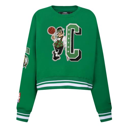 Sudadera NBA Mash Up de mujer FLC Crewneck de algodón con cuello redondo Pro Standard
