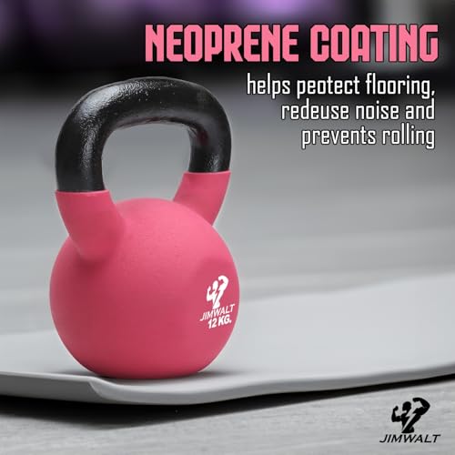 JIMWALT Premium Half-Coated Neoprene Kettlebell - Image 3 of 10