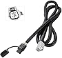 MECMO 4-Way Flat Trailer Wiring Harness for 2010-2022 Lexus RX350 / 2018-2022 Lexus RX 350L / 2010-2018 Lexus RX 450h & 2018 RX 450hL, Vehicle Side Plug-in 4-Pole Flat Trailer Connector - 67 Inches