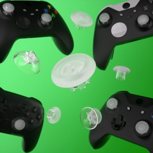 Image of eXtremeRate Edge Sticks Interchangeable Thumbsticks for Xbox Core Controller, Clear Swappable Analog Stick Joystick for Xbox One S /X /Elite, for Nintendo Switch Pro Controller