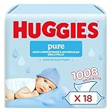 Huggies Pure Baby, Salviette neonato, 99% acqua pura, dermatologicamente testate e delicate,1008 Pz (18 x 56)