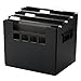 Pendaflex 43013 Desktop File w/Hanging Folders, Letter, Plastic, 12 3/4 x 10 x 11, Black