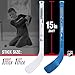 Franklin Sports St. Louis Blues NHL Mini Hockey Stick Set - NHL Team Knee Hockey Stick and Ball Set - Two Players - Great Toy for Kids
