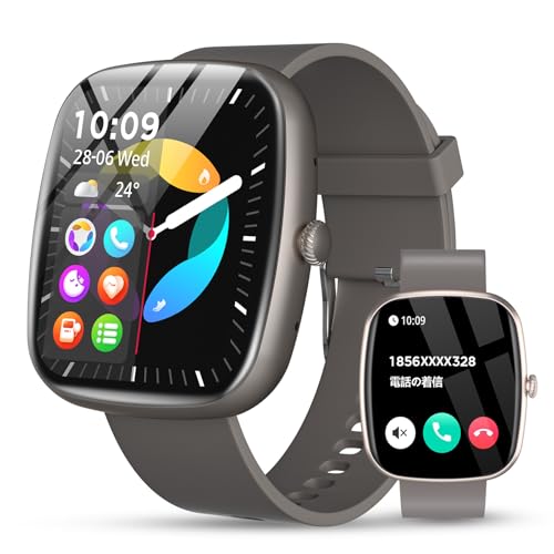 Amazon | スマートウォッチ 通話機能付き 大画面Smart Watch iPhone