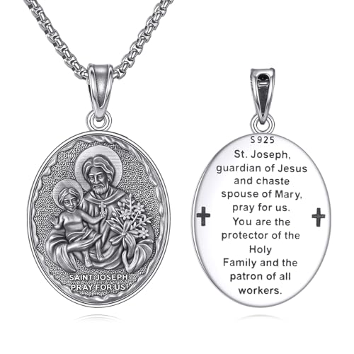 Médaille Patron Saint argent cadeau spirituel pour homme et femme avec boîte