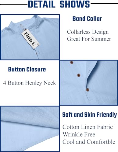 Image of Men's Kurta || Chinese Collar Long Sleeves || Straight Hip Length Kurtas || Short Kurta for Men || for Festival || Function || Occasion Wear Fancy Kurta for || Best Gifts for Mens