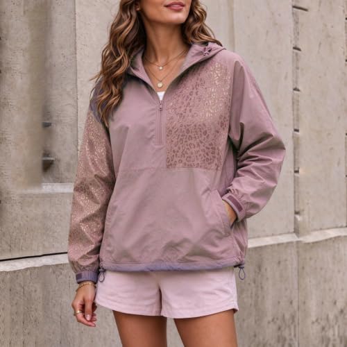 Elneeya Women Windbreaker Jacket Waterproof Quick Dry Hooded Rain Jackets - image 7